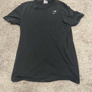 Gymshark Black Tee with Logo